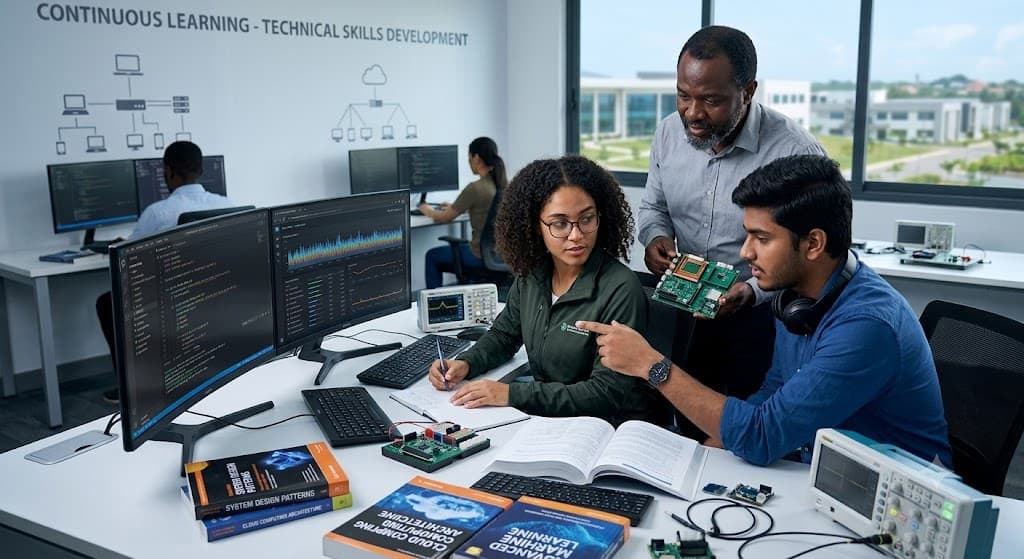 Students learning technical skills with Guidedio